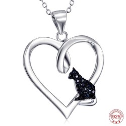 Black Crystal Cat Heart...