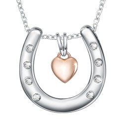 "Love U" Horseshoe Pendant...