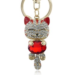 Cat Crystal Rhinestone Key...