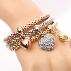 XX3Pcs Gold Color Elastic...